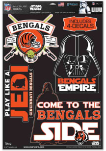 Cincinnati Bengals 11x17 Star Wars Auto Decal - Orange