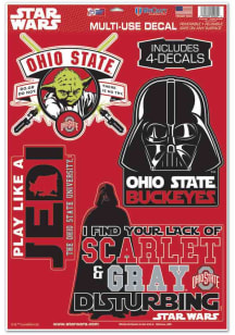 Ohio State Buckeyes 11x17 Star Wars Auto Decal - Red
