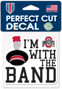 Ohio State Buckeyes 4x4 Im With the Band Auto Decal - Red