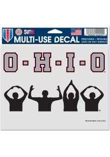 Ohio State Buckeyes Red  5x6 OHIO Decal