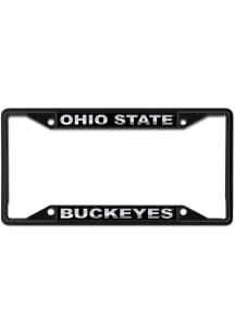 Ohio State Buckeyes Black and Silver License Frame