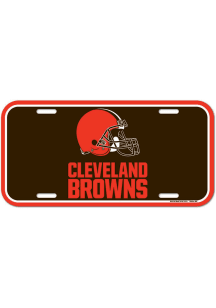 Cleveland Browns Plastic Car Accessory License Plate