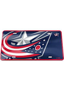 Columbus Blue Jackets Blue Mega Car Accessory License Plate