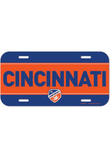 FC Cincinnati Orange Plastic Car Accessory License Plate