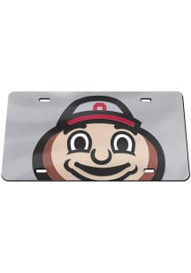 Ohio State Buckeyes Red  Mascot License Plate