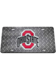 Ohio State Buckeyes Metal Tread Car Accessory License Plate