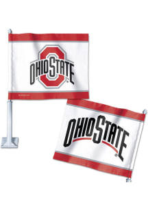 Ohio State Buckeyes Red  Double Sided Car Flag