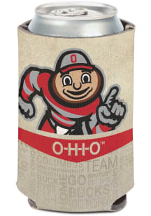 Red Ohio State Buckeyes License Plate Coolie