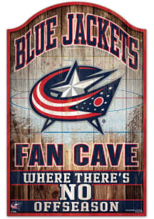Columbus Blue Jackets 11x17 Fan Cave Sign