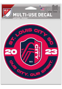 St Louis City SC Patch Auto Decal - Red