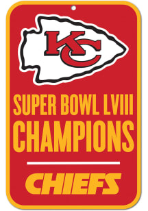 Kansas City Chiefs Super Bowl LVIII Champs Sign