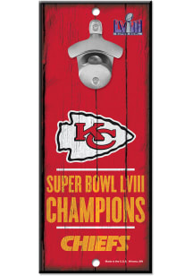 Kansas City Chiefs Super Bowl LVIII Champs Sign
