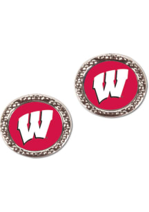 Wisconsin Badgers Hammers Post Womens Earrings