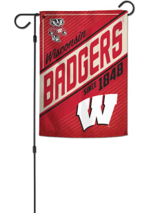 Wisconsin Badgers Vault 2 Sided Garden Flag