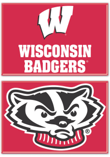 Red  Wisconsin Badgers 3x5 Magnet