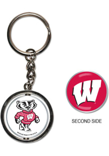Wisconsin Badgers Spinner Keychain