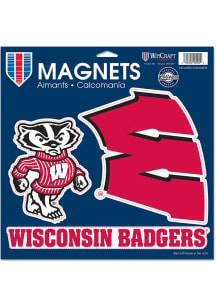 Red  Wisconsin Badgers 3pk Magnet