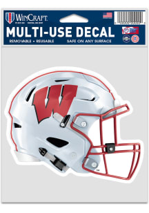 Wisconsin Badgers Helmet Auto Auto Decal - Red