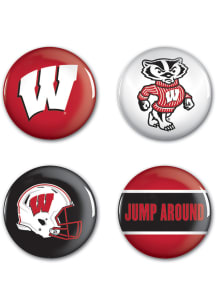 Wisconsin Badgers 4 Pack Button