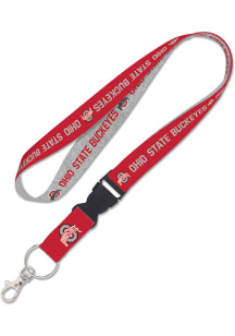 Red  Ohio State Buckeyes Team Color Lanyard