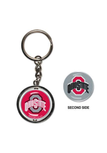 Red Ohio State Buckeyes Spinner Classic Keychain