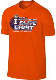 Illinois Fighting Illini Orange 2024 March Madness Elite 8 Short Sleeve T Shirt