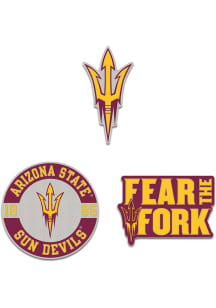 Arizona State Sun Devils Souvenir 3pk Enamel Pin