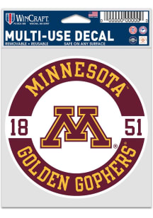 Minnesota Golden Gophers 3.75x5 Patch Auto Decal - Maroon