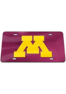 Minnesota Golden Gophers Maroon  Team Color Acrylic License Plate