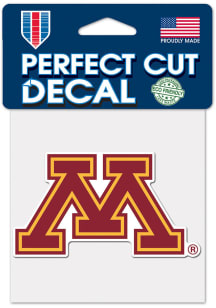 Minnesota Golden Gophers Maroon  4x4 Color Auto Decal