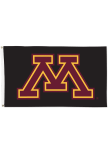 Minnesota Golden Gophers Grommet Blackout Maroon Silk Screen Grommet Flag