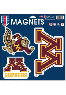 Maroon  Minnesota Golden Gophers 11x11 3pk Magnet