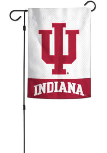 Red Indiana Hoosiers 12x18 Applique Garden Flag