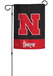 Red Nebraska Cornhuskers 12x18 Applique Garden Flag