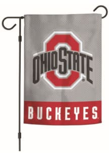 Red Ohio State Buckeyes 12x18 Applique Garden Flag