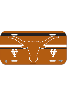 Texas Longhorns Plastic Car Accessory License Plate