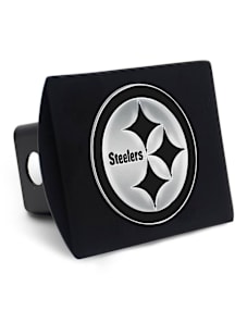 Pittsburgh Steelers Black Metal Car Accessory Hitch Cover