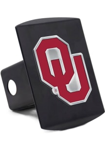 Oklahoma Sooners Black Metal Car Accessory Hitch Cover