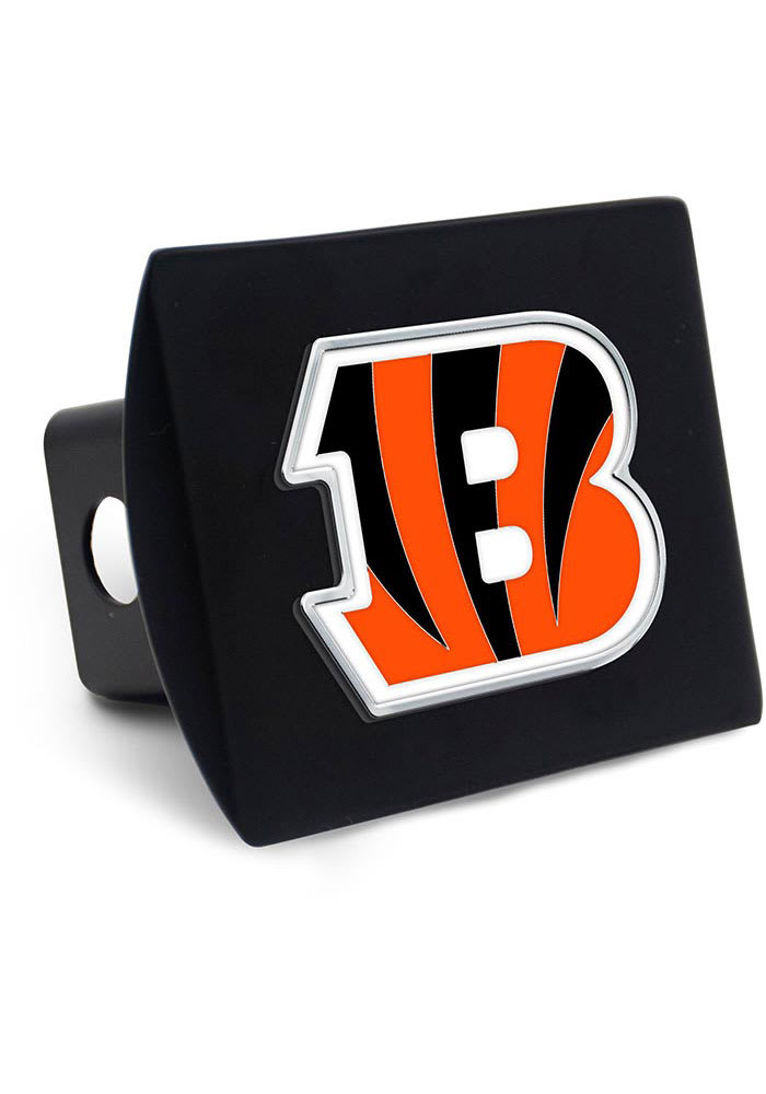 Cincinnati Bengals Team Black Metal Car Accessory Hitch Cover