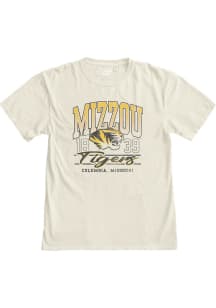 Missouri Tigers Ivory Kicking It Short Sleeve Fashion T Shirt