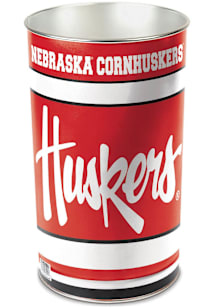 Nebraska Cornhuskers Tapered Waste Basket