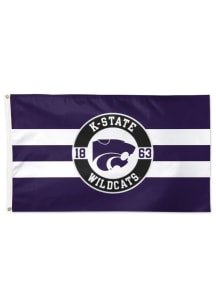 Purple K-State Wildcats 3x5 Applique Silk Screen Grommet Flag