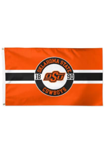 Oklahoma State Cowboys 3x5 Applique Orange Silk Screen Grommet Flag