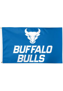 Buffalo Bulls 3x5 Logo Blue Silk Screen Grommet Flag