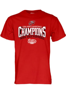 Western Kentucky Hilltoppers Red 2024 CUSA Tournament Champions Short Sleeve T Shirt