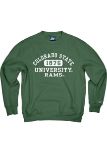 Colorado State Rams Mens Green Campbell Long Sleeve Fashion Sweatshirt