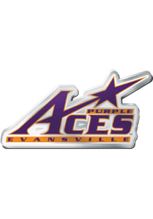 Evansville Purple Aces Acrylic Auto Car Emblem - Purple