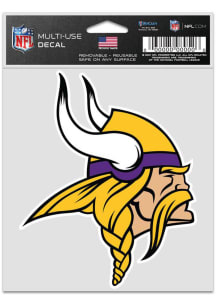 Minnesota Vikings Fan Logo Auto Decal - Purple