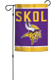 Minnesota Vikings Slogan 2 Sided Garden Flag