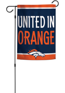 Denver Broncos Slogan 2 Sided Garden Flag